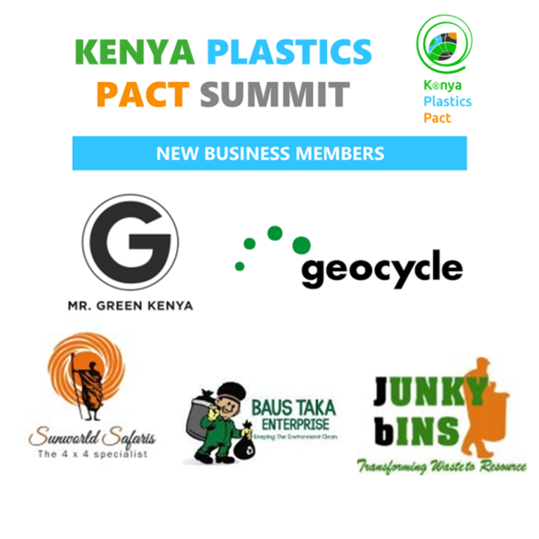 Kenya Plastics Pact five new Business Members to its network